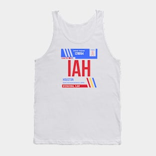 Houston (IAH) Airport Code Baggage Tag Tank Top